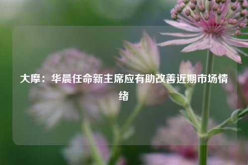 大摩：华晨任命新主席应有助改善近期市场情绪