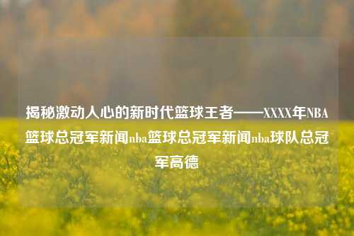 揭秘激动人心的新时代篮球王者——XXXX年NBA篮球总冠军新闻nba篮球总冠军新闻nba球队总冠军高德