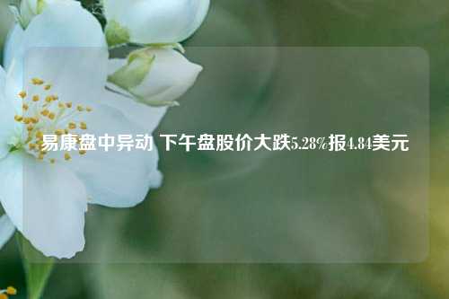 易康盘中异动 下午盘股价大跌5.28%报4.84美元