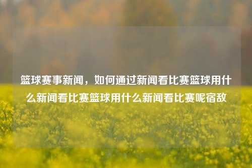 篮球赛事新闻，如何通过新闻看比赛篮球用什么新闻看比赛篮球用什么新闻看比赛呢宿敌