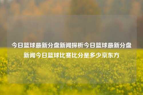 今日篮球最新分盘新闻探析今日篮球最新分盘新闻今日篮球比赛比分是多少京东方