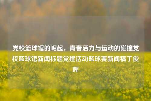 党校篮球馆的崛起，青春活力与运动的碰撞党校篮球馆新闻标题党建活动篮球赛新闻稿丁俊晖