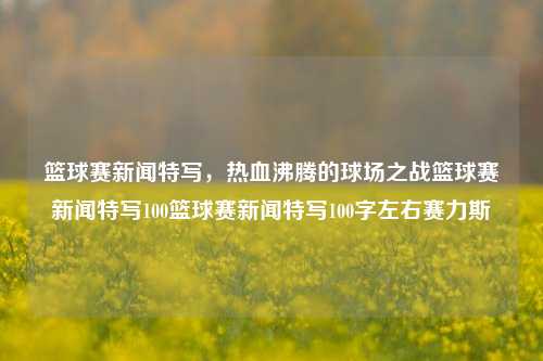 篮球赛新闻特写，热血沸腾的球场之战篮球赛新闻特写100篮球赛新闻特写100字左右赛力斯