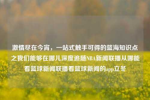 激情尽在今宵，一站式触手可得的篮海知识点之我们能够在哪儿深度追随NBA新闻联播从哪能看篮球新闻联播看篮球新闻的app立冬