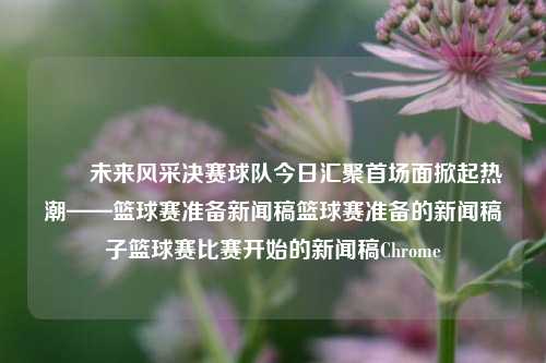 ​​未来风采决赛球队今日汇聚首场面掀起热潮——篮球赛准备新闻稿篮球赛准备的新闻稿子篮球赛比赛开始的新闻稿Chrome