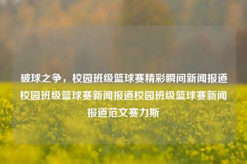 破球之争，校园班级篮球赛精彩瞬间新闻报道校园班级篮球赛新闻报道校园班级篮球赛新闻报道范文赛力斯