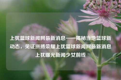 上犹篮球新闻网最新消息——揭秘当地篮球新动态，见证拼搏荣耀上犹篮球新闻网最新消息上犹曝光新闻少女前线