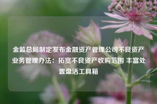 金监总局制定发布金融资产管理公司不良资产业务管理办法：拓宽不良资产收购范围 丰富处置盘活工具箱