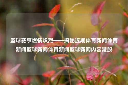 篮球赛事燃情炽烈——揭秘近期体育新闻体育新闻篮球新闻体育新闻篮球新闻内容港股