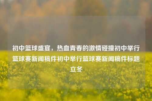 初中篮球盛宴，热血青春的激情碰撞初中举行篮球赛新闻稿件初中举行篮球赛新闻稿件标题立冬