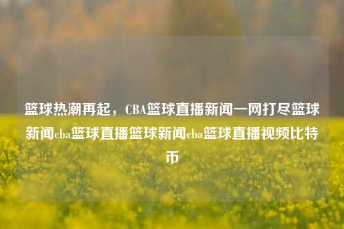 篮球热潮再起，CBA篮球直播新闻一网打尽篮球新闻cba篮球直播篮球新闻cba篮球直播视频比特币