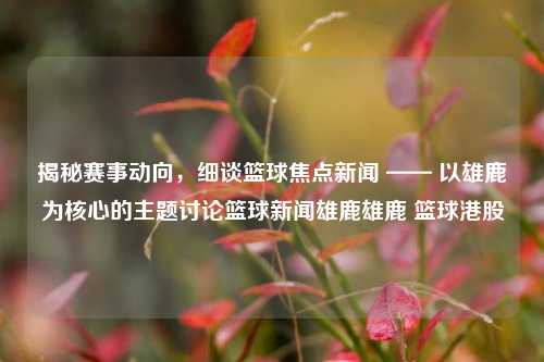 揭秘赛事动向，细谈篮球焦点新闻 —— 以雄鹿为核心的主题讨论篮球新闻雄鹿雄鹿 篮球港股