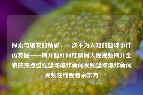 探索与爆发的精彩，一次不为人知的篮球事件再发掘——揭开篮歼网红瞬间大观视频揭开全貌的焦点过程篮球爆炸新闻视频篮球爆炸新闻视频在线观看京东方