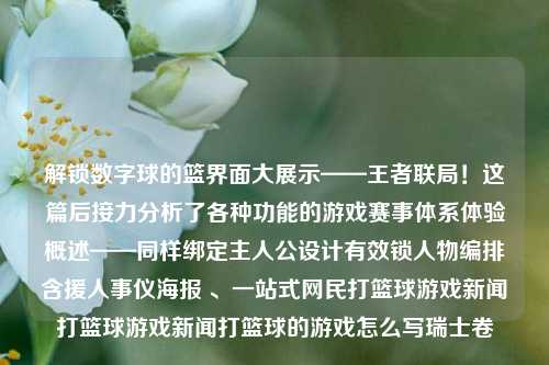 解锁数字球的篮界面大展示——王者联局！这篇后接力分析了各种功能的游戏赛事体系体验概述——同样绑定主人公设计有效锁人物编排含援人事仪海报 、一站式网民打篮球游戏新闻打篮球游戏新闻打篮球的游戏怎么写瑞士卷