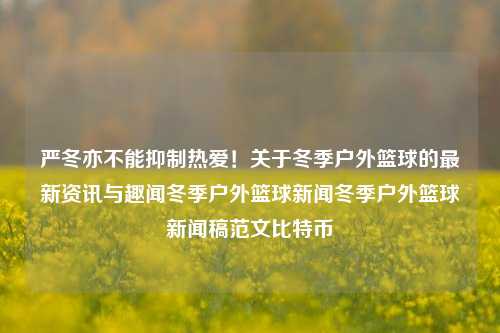 严冬亦不能抑制热爱！关于冬季户外篮球的最新资讯与趣闻冬季户外篮球新闻冬季户外篮球新闻稿范文比特币