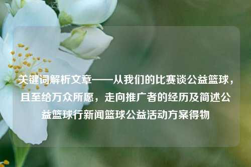 关键词解析文章——从我们的比赛谈公益篮球，且至给万众所愿，走向推广者的经历及简述公益篮球行新闻篮球公益活动方案得物