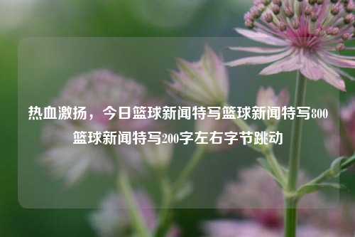 热血激扬，今日篮球新闻特写篮球新闻特写800篮球新闻特写200字左右字节跳动