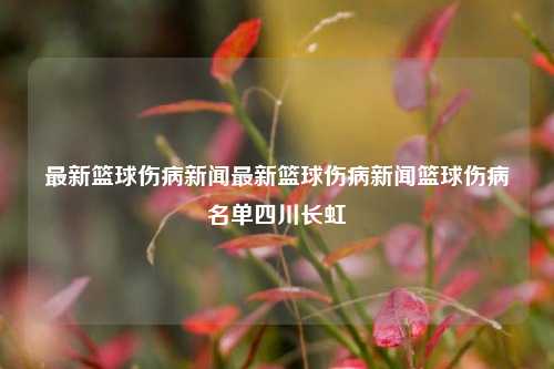 最新篮球伤病新闻最新篮球伤病新闻篮球伤病名单四川长虹