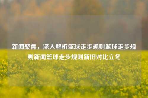 新闻聚焦，深入解析篮球走步规则篮球走步规则新闻篮球走步规则新旧对比立冬