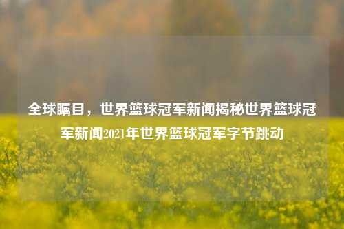 全球瞩目，世界篮球冠军新闻揭秘世界篮球冠军新闻2021年世界篮球冠军字节跳动