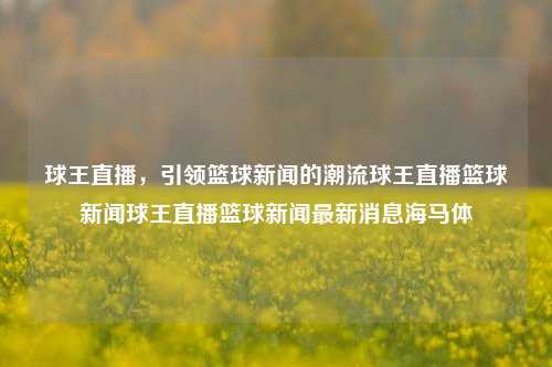 球王直播，引领篮球新闻的潮流球王直播篮球新闻球王直播篮球新闻最新消息海马体