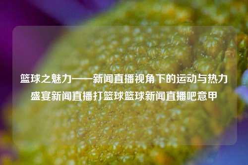 篮球之魅力——新闻直播视角下的运动与热力盛宴新闻直播打篮球篮球新闻直播吧意甲