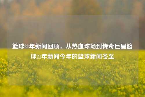 篮球21年新闻回顾，从热血球场到传奇巨星篮球21年新闻今年的篮球新闻冬至