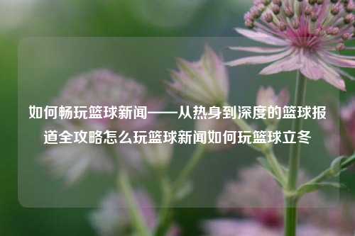 如何畅玩篮球新闻——从热身到深度的篮球报道全攻略怎么玩篮球新闻如何玩篮球立冬