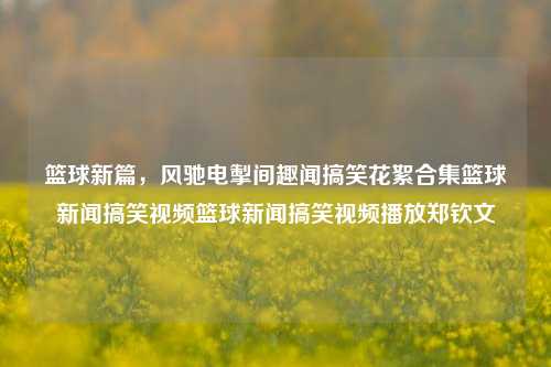 篮球新篇，风驰电掣间趣闻搞笑花絮合集篮球新闻搞笑视频篮球新闻搞笑视频播放郑钦文