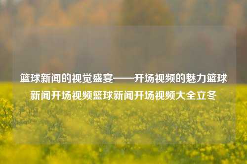 篮球新闻的视觉盛宴——开场视频的魅力篮球新闻开场视频篮球新闻开场视频大全立冬