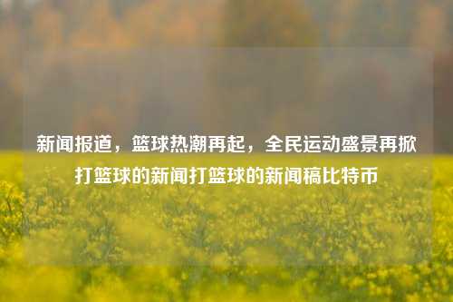 新闻报道，篮球热潮再起，全民运动盛景再掀打篮球的新闻打篮球的新闻稿比特币