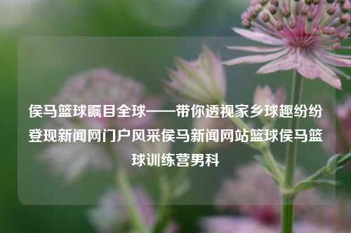 侯马篮球瞩目全球——带你透视家乡球趣纷纷登现新闻网门户风采侯马新闻网站篮球侯马篮球训练营男科