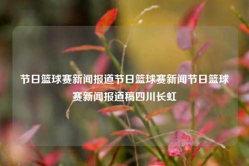 节日篮球赛新闻报道节日篮球赛新闻节日篮球赛新闻报道稿四川长虹