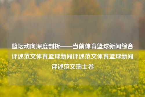 篮坛动向深度剖析——当前体育篮球新闻综合评述范文体育篮球新闻评述范文体育篮球新闻评述范文瑞士卷