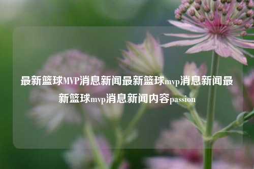 最新篮球MVP消息新闻最新篮球mvp消息新闻最新篮球mvp消息新闻内容passion