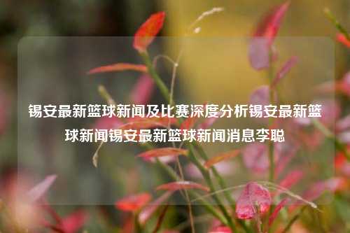 锡安最新篮球新闻及比赛深度分析锡安最新篮球新闻锡安最新篮球新闻消息李聪