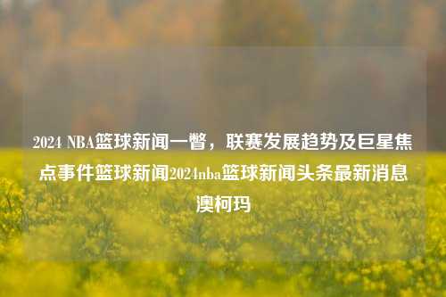 2024 NBA篮球新闻一瞥，联赛发展趋势及巨星焦点事件篮球新闻2024nba篮球新闻头条最新消息澳柯玛