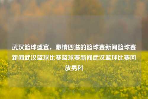 武汉篮球盛宴，激情四溢的篮球赛新闻篮球赛新闻武汉篮球比赛篮球赛新闻武汉篮球比赛回放男科