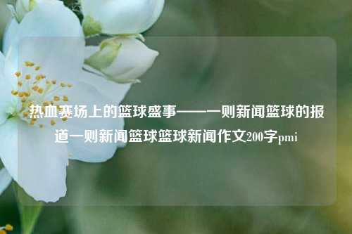 热血赛场上的篮球盛事——一则新闻篮球的报道一则新闻篮球篮球新闻作文200字pmi