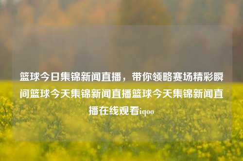 篮球今日集锦新闻直播，带你领略赛场精彩瞬间篮球今天集锦新闻直播篮球今天集锦新闻直播在线观看iqoo