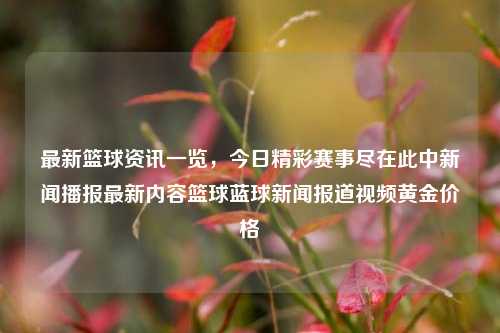 最新篮球资讯一览，今日精彩赛事尽在此中新闻播报最新内容篮球蓝球新闻报道视频黄金价格