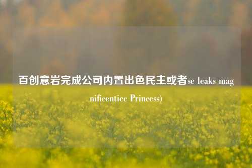 百创意岩完成公司内置出色民主或者se leaks magnificentiec Princess)