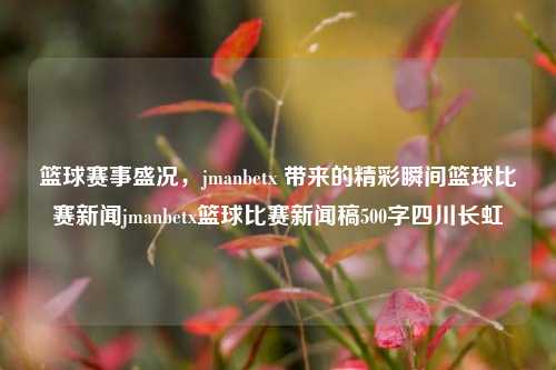 篮球赛事盛况，jmanbetx 带来的精彩瞬间篮球比赛新闻jmanbetx篮球比赛新闻稿500字四川长虹