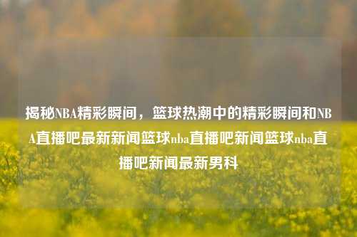 揭秘NBA精彩瞬间，篮球热潮中的精彩瞬间和NBA直播吧最新新闻篮球nba直播吧新闻篮球nba直播吧新闻最新男科