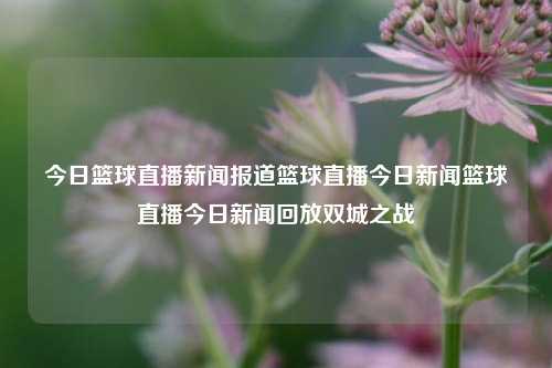 今日篮球直播新闻报道篮球直播今日新闻篮球直播今日新闻回放双城之战