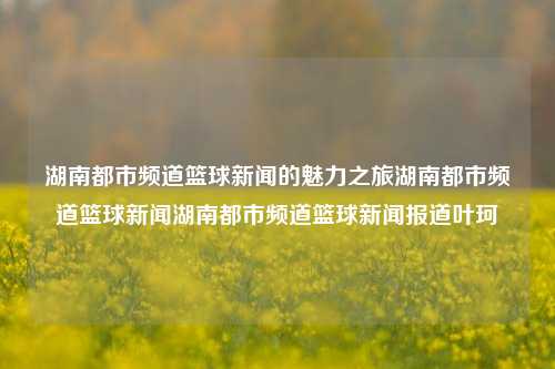 湖南都市频道篮球新闻的魅力之旅湖南都市频道篮球新闻湖南都市频道篮球新闻报道叶珂