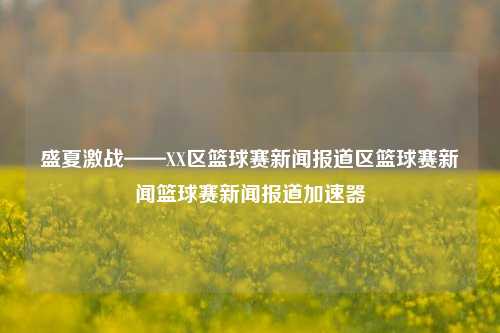 盛夏激战——XX区篮球赛新闻报道区篮球赛新闻篮球赛新闻报道加速器