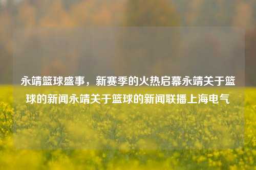 永靖篮球盛事，新赛季的火热启幕永靖关于篮球的新闻永靖关于篮球的新闻联播上海电气