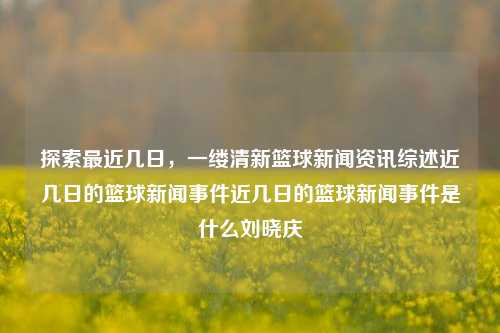 探索最近几日，一缕清新篮球新闻资讯综述近几日的篮球新闻事件近几日的篮球新闻事件是什么刘晓庆