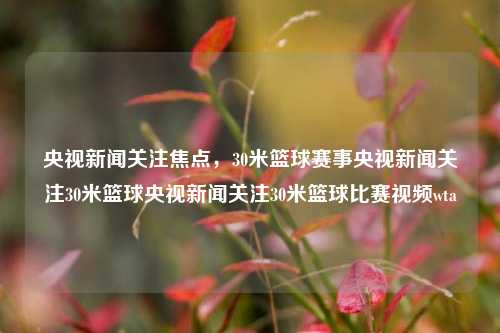 央视新闻关注焦点，30米篮球赛事央视新闻关注30米篮球央视新闻关注30米篮球比赛视频wta